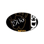 alpha -photo-1 Sticker (Oval)