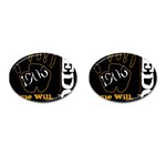 alpha -photo-1 Cufflinks (Oval)