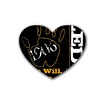 alpha -photo-1 Rubber Coaster (Heart)