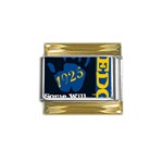 apo -photo-6 Gold Trim Italian Charm (9mm)