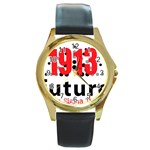 delta -photo-5 Round Gold Metal Watch
