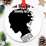 gamma sig -photo-3 Round Ornament (Two Sides)