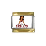 gamma sig -photo-2 Gold Trim Italian Charm (9mm)