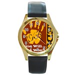 iota -photo-3 Round Gold Metal Watch