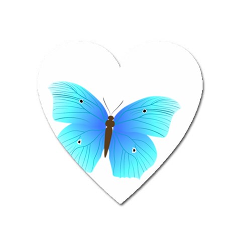 Blue Butterfly Magnet (Heart) from ArtsNow.com Front