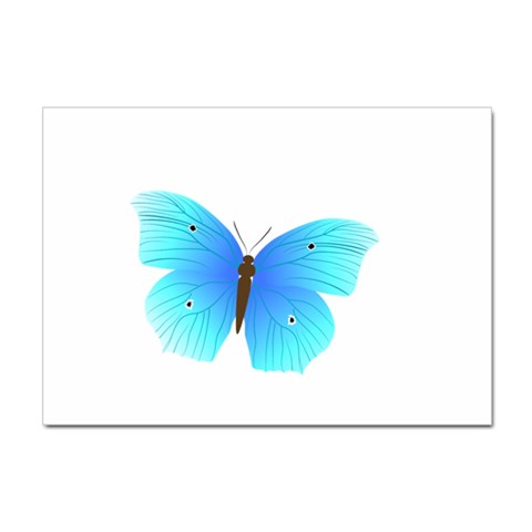 Blue Butterfly Sticker A4 (10 pack) from ArtsNow.com Front