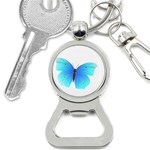 Blue Butterfly Bottle Opener Key Chain