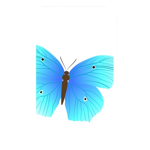 Blue Butterfly Memory Card Reader (Rectangular) from ArtsNow.com Front