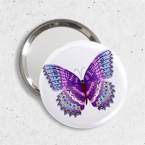 Purple Butterfly 2.25  Handbag Mirror from ArtsNow.com Front