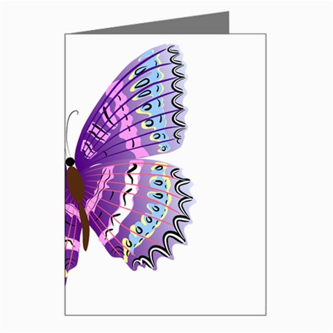 Purple Butterfly Greeting Card from ArtsNow.com Left
