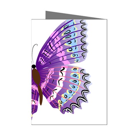 Purple Butterfly Mini Greeting Cards (Pkg of 8) from ArtsNow.com Left