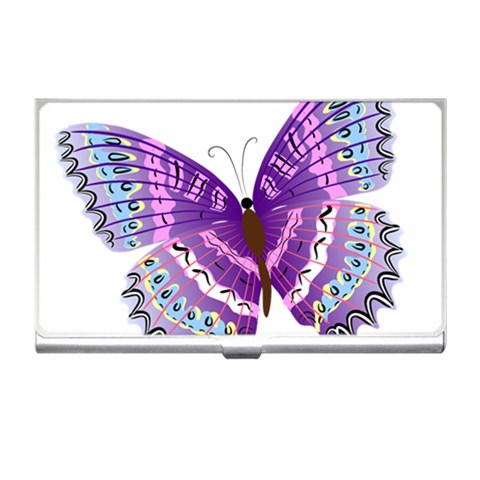 Purple Butterfly Business Card Holder from ArtsNow.com Front
