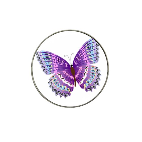 Purple Butterfly Hat Clip Ball Marker (10 pack) from ArtsNow.com Front