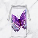 Purple Butterfly Jewelry Bag
