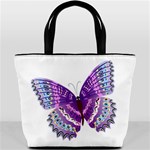 Purple Butterfly Bucket Bag
