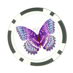 Purple Butterfly Poker Chip Card Guard (10 pack)
