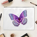Purple Butterfly Cosmetic Bag (XL)