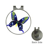 Blue Yellow Butterfly Golf Ball Marker Hat Clip