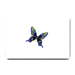 Blue Yellow Butterfly Small Doormat