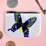 Blue Yellow Butterfly Mini Coin Purse