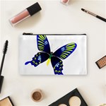 Blue Yellow Butterfly Cosmetic Bag (Small)