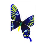 Blue Yellow Butterfly Memory Card Reader (Rectangular)
