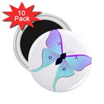 Blue and Purple Butterfly 2.25  Magnet (10 pack)