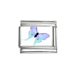 Blue and Purple Butterfly Italian Charm (9mm)