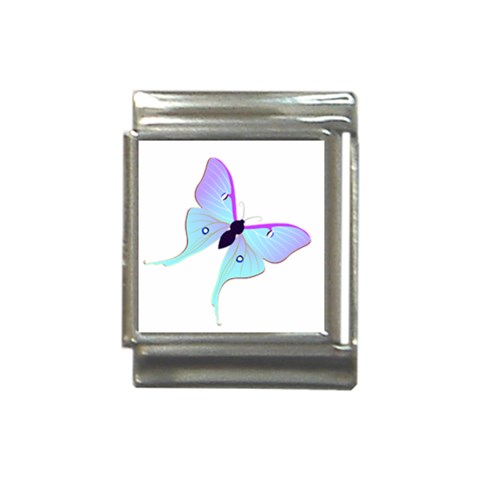 Blue and Purple Butterfly Italian Charm (13mm) from ArtsNow.com Front