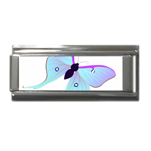 Blue and Purple Butterfly Superlink Italian Charm (9mm) from ArtsNow.com Front