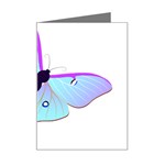Blue and Purple Butterfly Mini Greeting Card