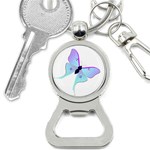 Blue and Purple Butterfly Bottle Opener Key Chain
