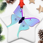 Blue and Purple Butterfly Star Ornament (Two Sides)