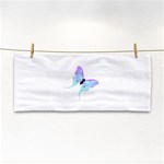 Blue and Purple Butterfly Hand Towel