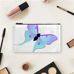 Blue and Purple Butterfly Cosmetic Bag (Small)
