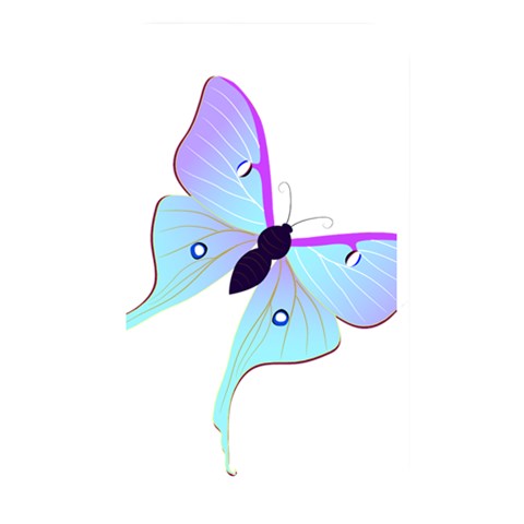 Blue and Purple Butterfly Memory Card Reader (Rectangular) from ArtsNow.com Front