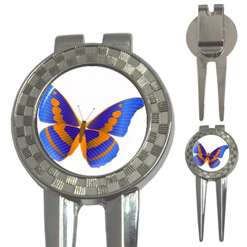 Blue & Orange Butterfly 3 Front