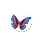 Blue & Orange Butterfly Golf Ball Marker (10 pack)