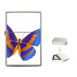 Blue & Orange Butterfly Flip Top Lighter