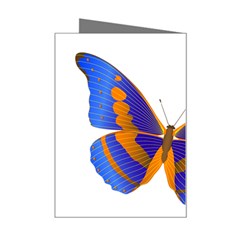 Blue & Orange Butterfly Mini Greeting Card from ArtsNow.com Right