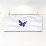 Blue & Orange Butterfly Hand Towel