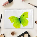 Yellow & Green Butterfly Cosmetic Bag (Large)