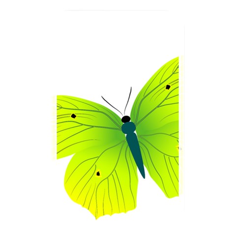 Yellow & Green Butterfly Memory Card Reader (Rectangular) from ArtsNow.com Front