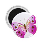 Pink & Purple Butterfly 2.25  Magnet