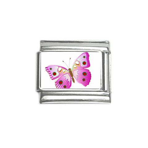 Pink & Purple Butterfly Italian Charm (9mm) from ArtsNow.com Front
