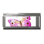 Pink & Purple Butterfly Superlink Italian Charm (9mm)