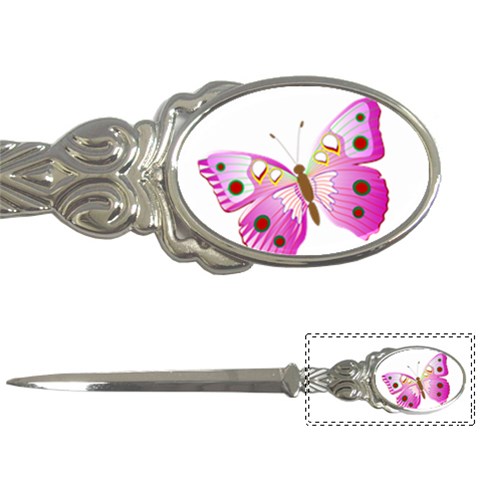 Pink & Purple Butterfly Letter Opener from ArtsNow.com Front