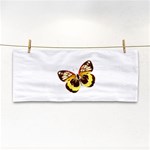 Brown & Yellow Butterfly Hand Towel