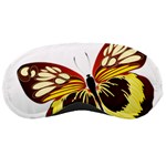 Brown & Yellow Butterfly Sleeping Mask