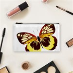 Brown & Yellow Butterfly Cosmetic Bag (Small)